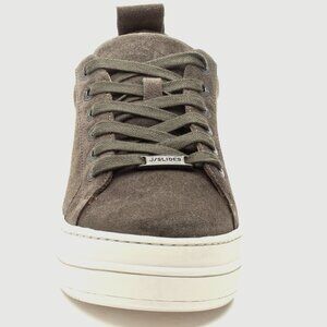 Almost New JSlide  Noca Platform lace up sneakers in cactus suede